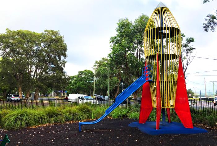 Image of Rocket Play Equipment at Lions Park, Long Jetty