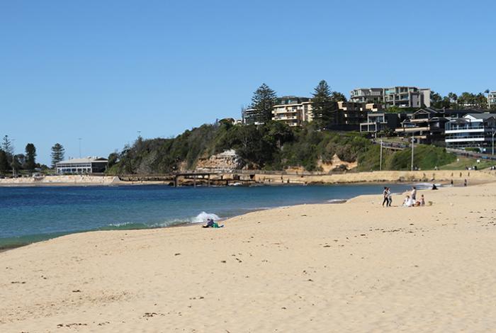 photo of terrigal beach looking towards the haven showign the proposed boardwalk