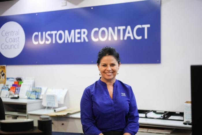Photo of customer service officer