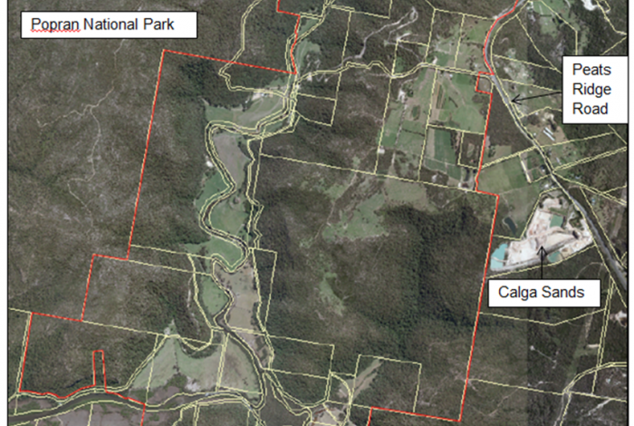 Aerial image of land at Calga and Glenworth Valley