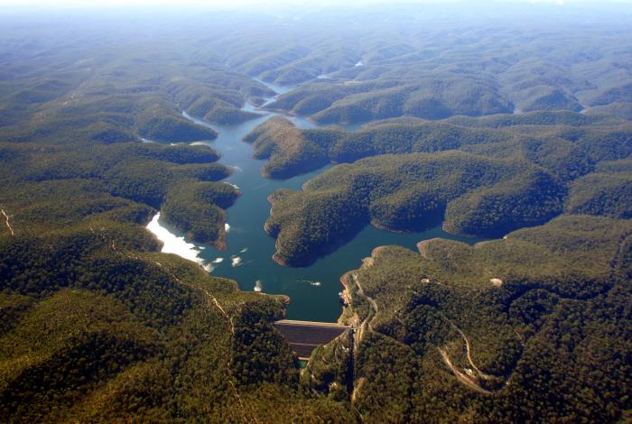 Areal image of Mangrove Creek Dam