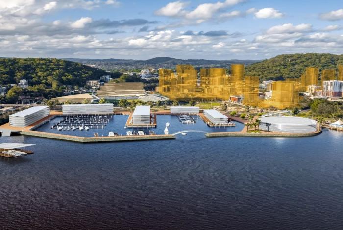 Gosford Waterfront Concept Plan north view