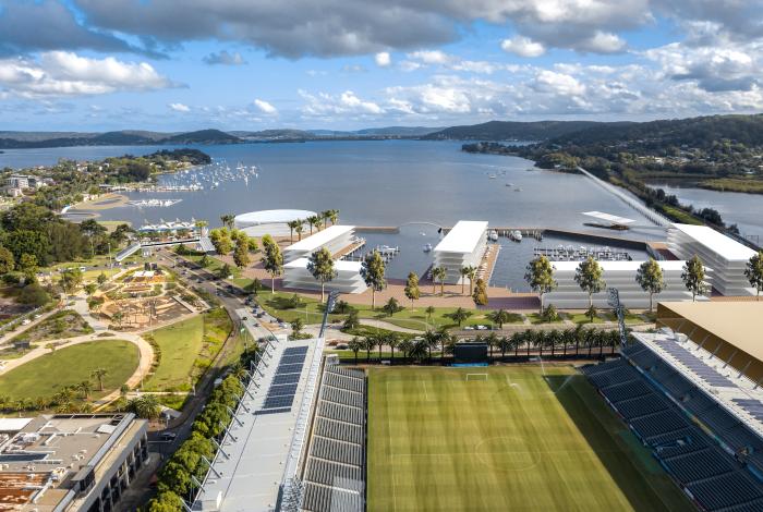 Gosford waterfront revitalisation concept plan (south view)