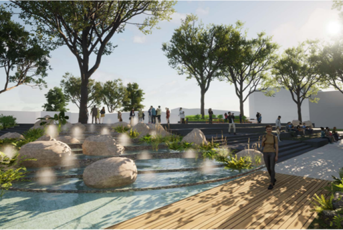 Concept render: Kibble Park Concept Plan
