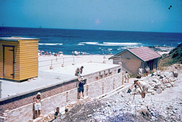 Photo of Toowoon Bay Surf Life Saving Club, c.1960 - Harold Bailey photograph, CCLS Collection