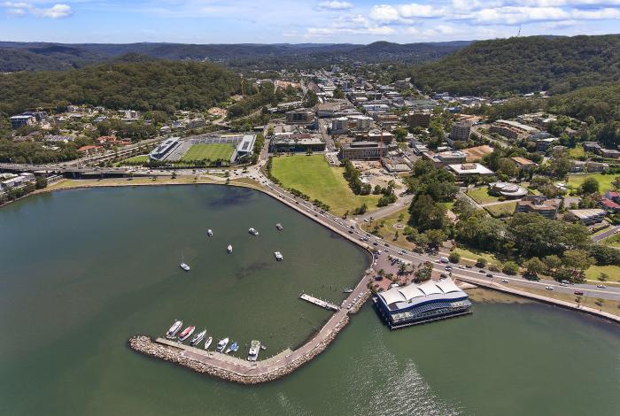 Aerial image of Gosford Waterfront